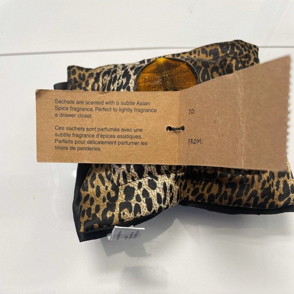 Pier One Sachets Set of 2 Black ans Leopard Print NWT - Picture 4 of 7